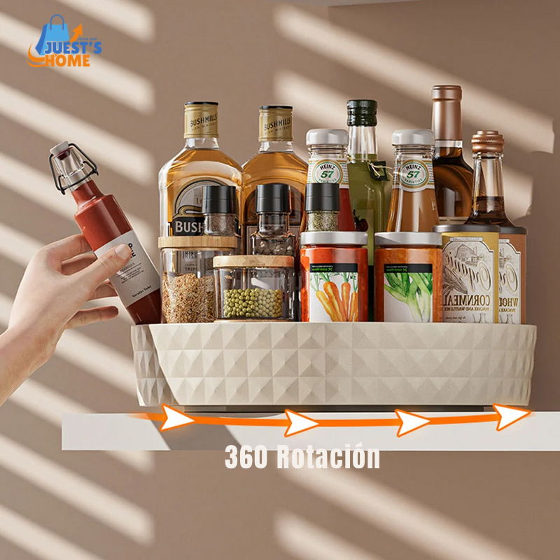 Organizador Giratorio 360° – Estante de Almacenamiento para Cocina o Cosméticos