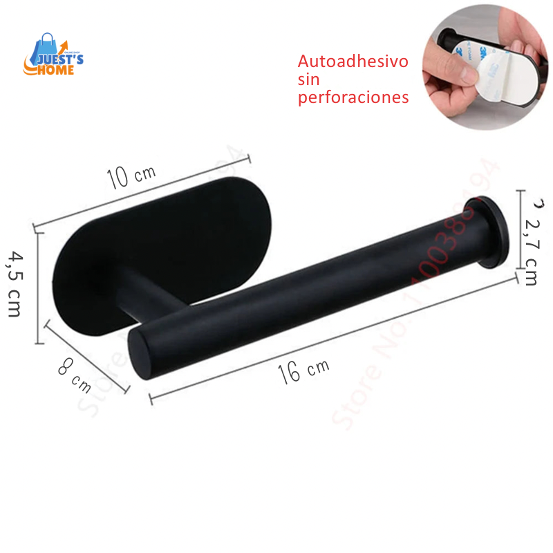 Soporte Adhesivo para Papel Higiénico – Acero Inoxidable sin Taladros