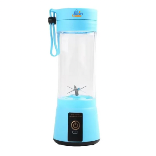 Batidora portátil USB recargable – 6 cuchillas de acero inoxidable, 380 ml