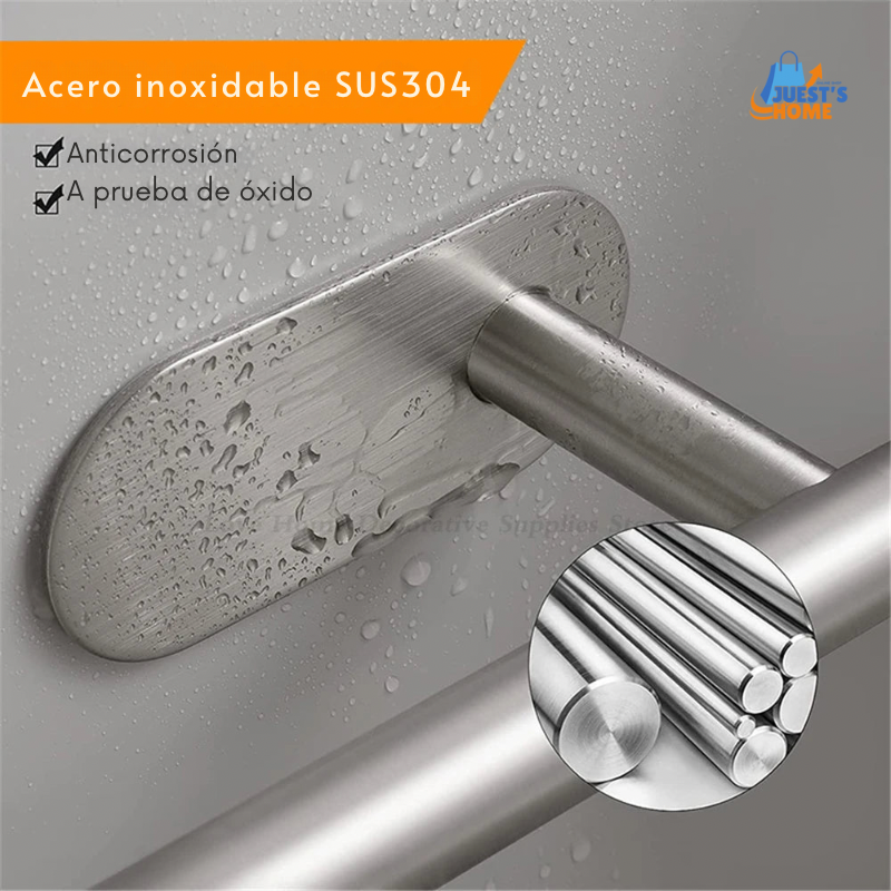 Soporte Adhesivo para Papel Higiénico – Acero Inoxidable sin Taladros