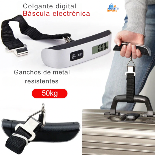 Portable Scale Digital LCD Display 110lb/50kg Electronic Luggage Hanging Suitcase Travel Weighs Baggage Bag Weight Balance Tool