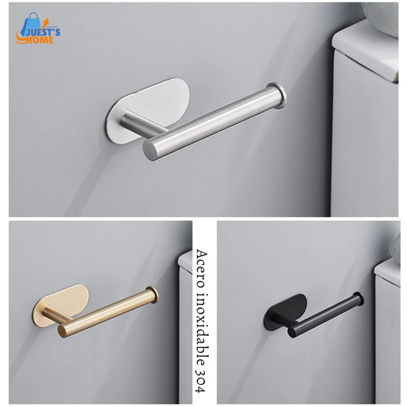 Soporte Adhesivo para Papel Higiénico – Acero Inoxidable sin Taladros