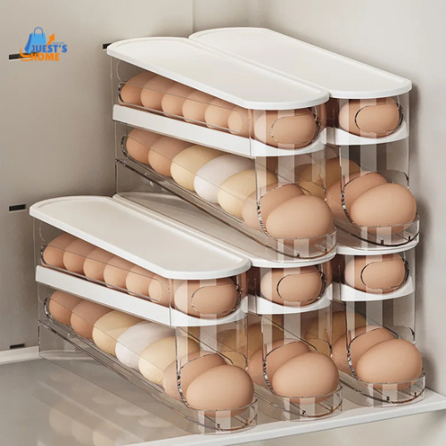 Organizador de huevos para nevera – Dispensador automático
