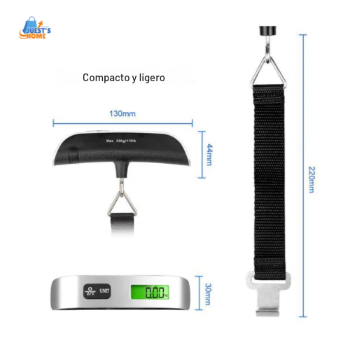 Portable Scale Digital LCD Display 110lb/50kg Electronic Luggage Hanging Suitcase Travel Weighs Baggage Bag Weight Balance Tool