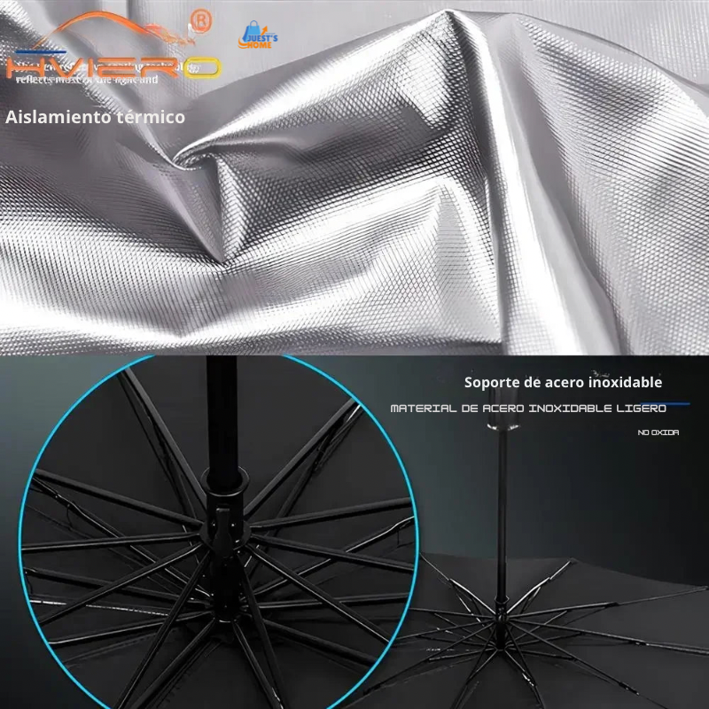 Parasol multifuncional y plegable para coche