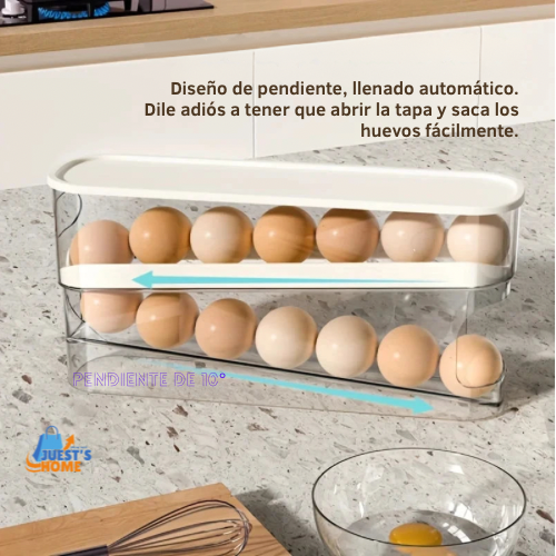 Organizador de huevos para nevera – Dispensador automático