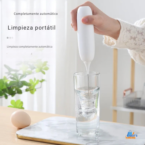 Batidor espumador eléctrico portátil – Ideal para café, leche y repostería