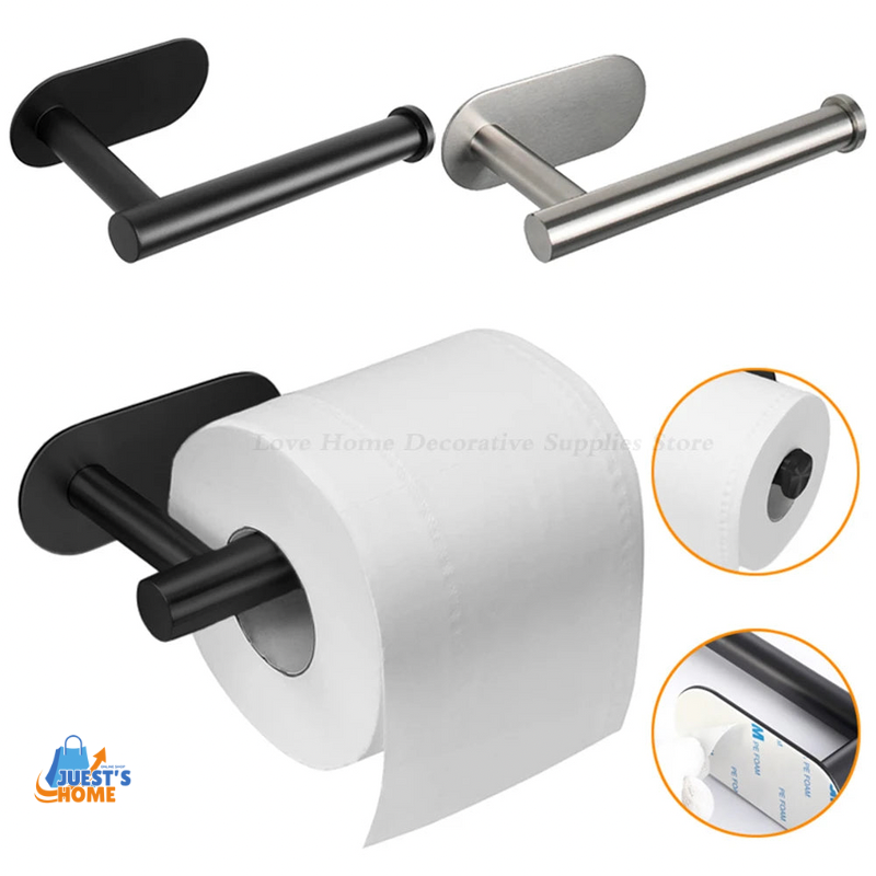 Soporte Adhesivo para Papel Higiénico – Acero Inoxidable sin Taladros