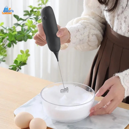 Batidor espumador eléctrico portátil – Ideal para café, leche y repostería
