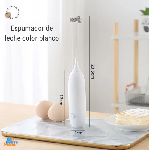 Batidor espumador eléctrico portátil – Ideal para café, leche y repostería