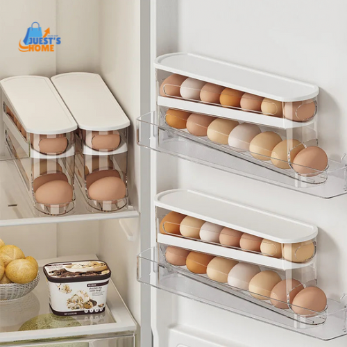 Organizador de huevos para nevera – Dispensador automático