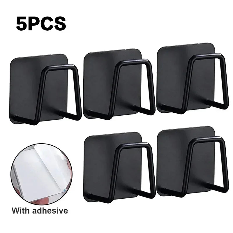 Soporte Adhesivo de Acero Inoxidable para Esponjas – Pack x5