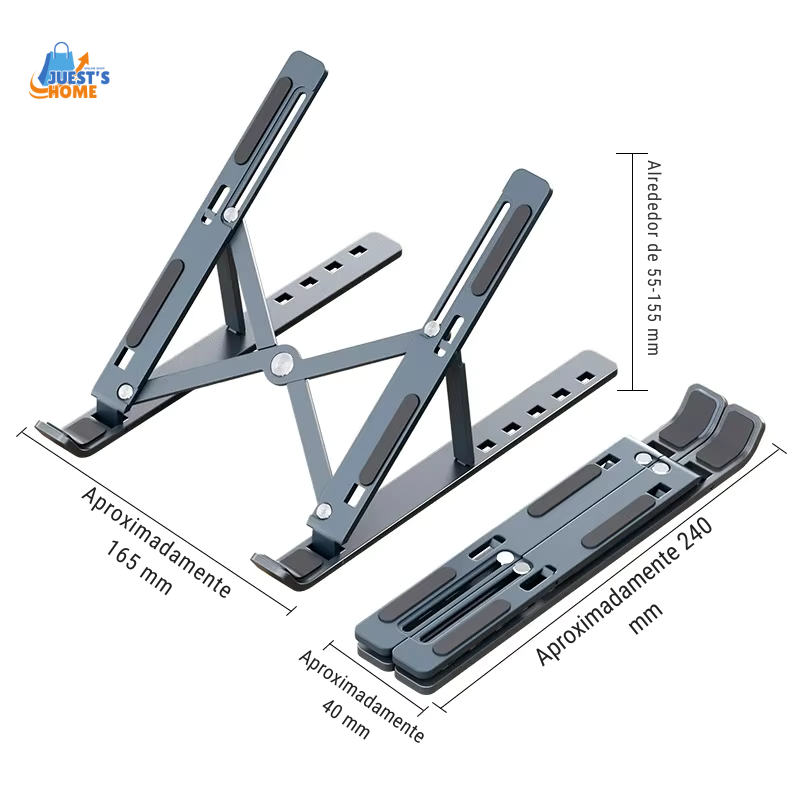 Soporte plegable y ajustable para portátil – Aluminio ligero y portátil