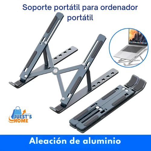 Soporte plegable y ajustable para portátil – Aluminio ligero y portátil