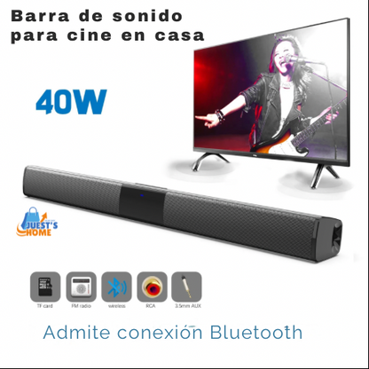 Barra de Sonido Pro+ Bluetooth para Cine en Casa