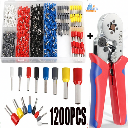 Kit de Terminales Férula + Crimpadora Ajustable – 400 o 2340 piezas
