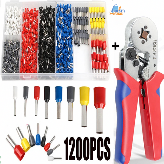 Kit de Terminales Férula + Crimpadora Ajustable – 400 o 2340 piezas