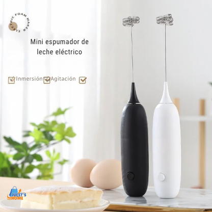 Batidor espumador eléctrico portátil – Ideal para café, leche y repostería