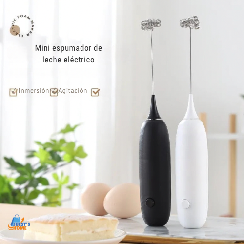 Batidor espumador eléctrico portátil – Ideal para café, leche y repostería