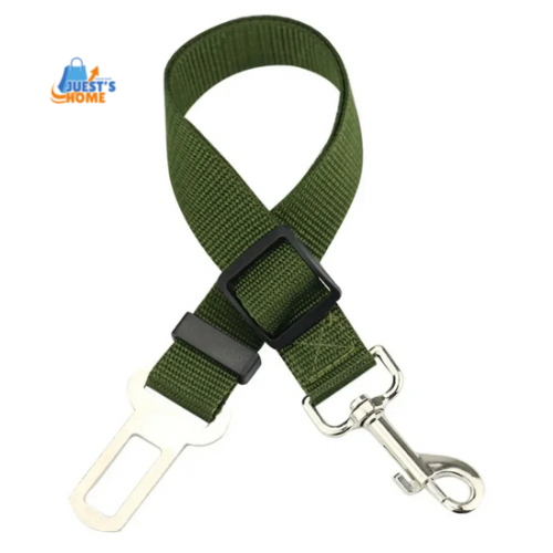 Cinturón de Seguridad Ajustable para Perros – Nylon Resistente y Enganche Rápido