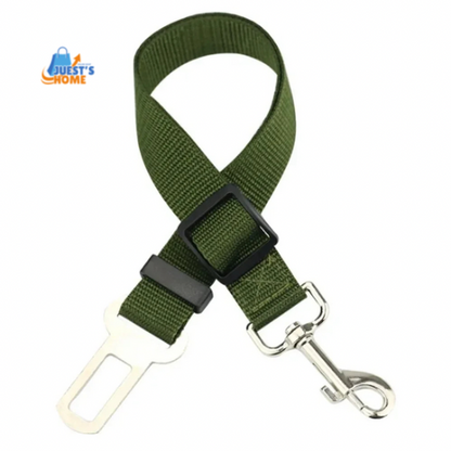 Cinturón de Seguridad Ajustable para Perros – Nylon Resistente y Enganche Rápido
