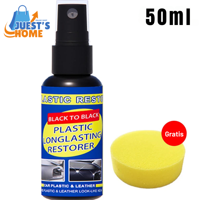 Restaurador de Plásticos y Cuero para Coche – Efecto Negro Brillante