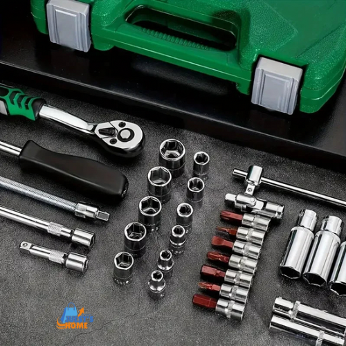 Juego de Herramientas Mecánicas 46/53 Piezas – Acero al Carbono con Maletín