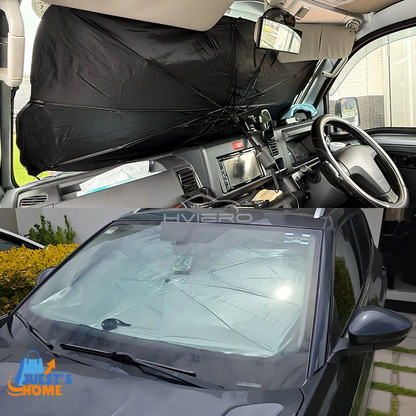 Parasol multifuncional y plegable para coche