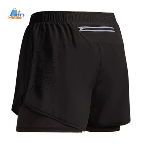 Pantalones Cortos Deportivos 2 en 1 para Hombre