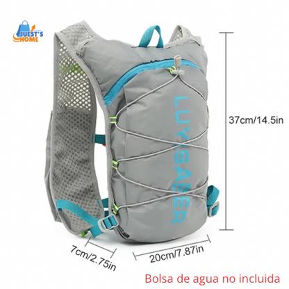 Mochila de Hidratación 2 L Transpirable y Reflectante