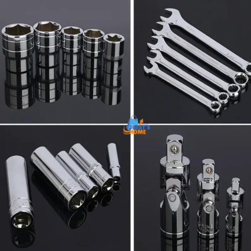 Juego de Herramientas Mecánicas 46/53 Piezas – Acero al Carbono con Maletín