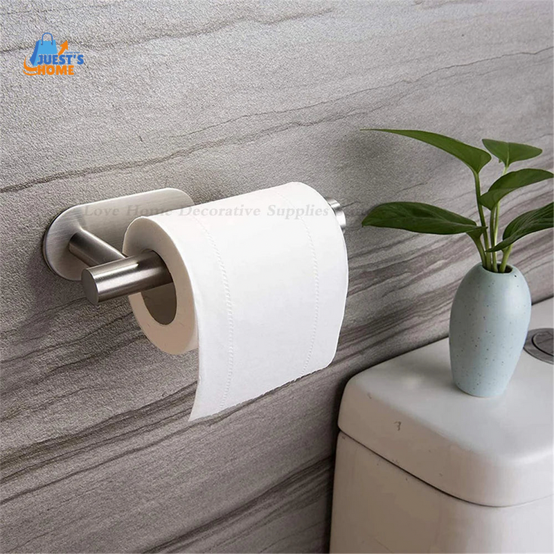 Soporte Adhesivo para Papel Higiénico – Acero Inoxidable sin Taladros