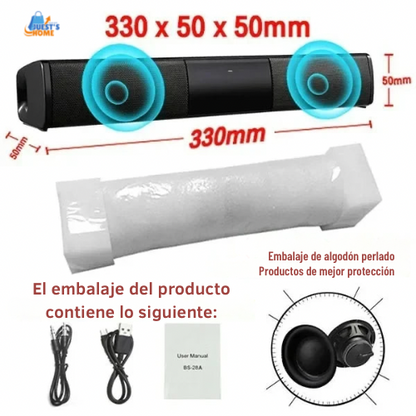 Barra de Sonido Pro+ Bluetooth para Cine en Casa