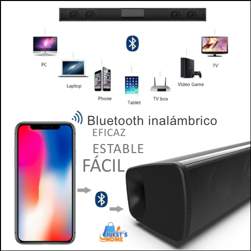 Barra de Sonido Pro+ Bluetooth para Cine en Casa