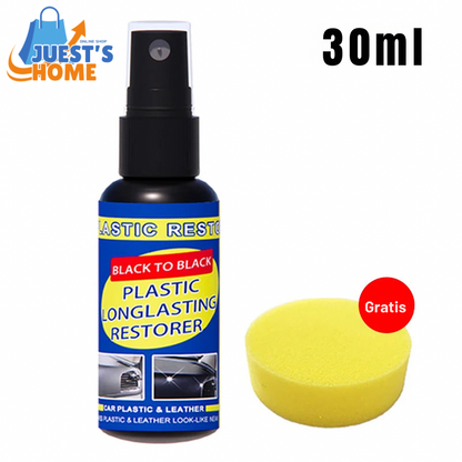 Restaurador de Plásticos y Cuero para Coche – Efecto Negro Brillante