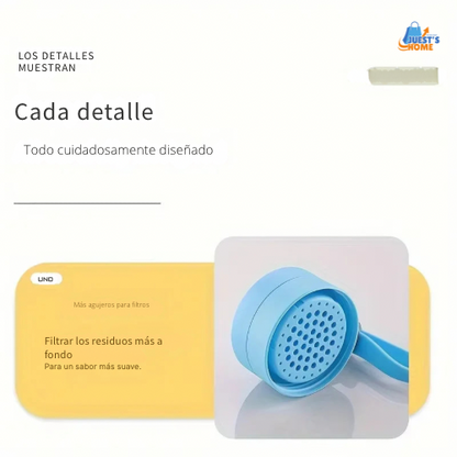 Batidora portátil USB recargable – 6 cuchillas de acero inoxidable, 380 ml