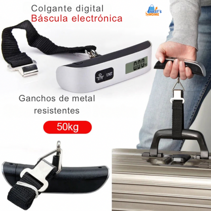 Portable Scale Digital LCD Display 110lb/50kg Electronic Luggage Hanging Suitcase Travel Weighs Baggage Bag Weight Balance Tool