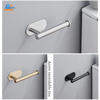 Soporte Adhesivo para Papel Higiénico – Acero Inoxidable sin Taladros
