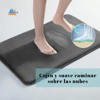 Alfombra Antideslizante de Felpa Coral Superabsorbente