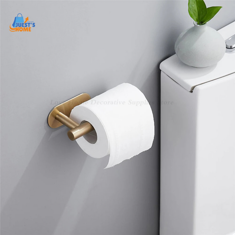 Soporte Adhesivo para Papel Higiénico – Acero Inoxidable sin Taladros