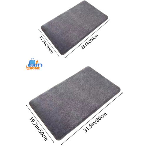 Alfombra Antideslizante de Felpa Coral Superabsorbente