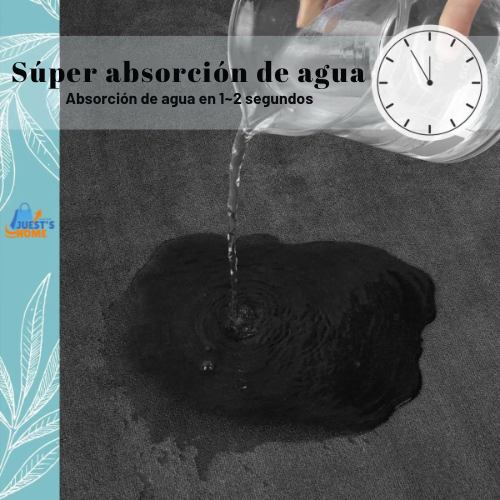 Alfombra Antideslizante de Felpa Coral Superabsorbente