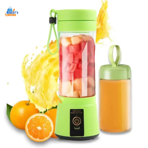 Batidora portátil USB recargable – 6 cuchillas de acero inoxidable, 380 ml