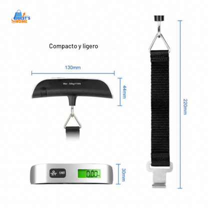 Portable Scale Digital LCD Display 110lb/50kg Electronic Luggage Hanging Suitcase Travel Weighs Baggage Bag Weight Balance Tool