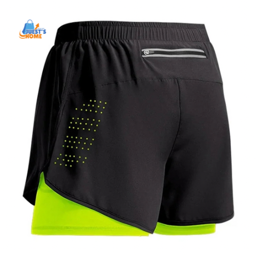 Pantalones Cortos Deportivos 2 en 1 para Hombre