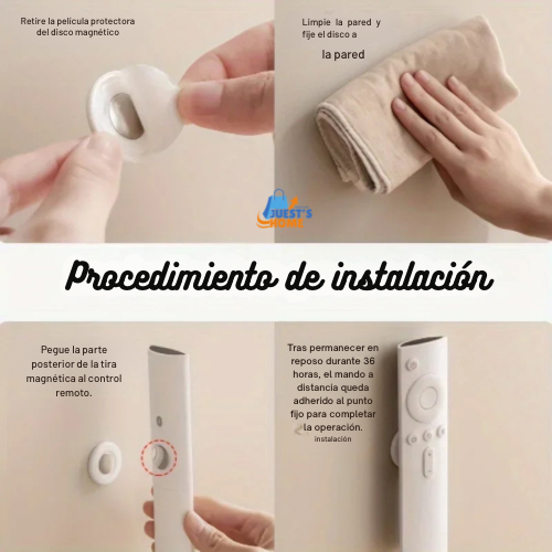 Soporte Magnético Adhesivo para Mandos a Distancia