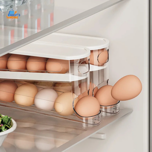 Organizador de huevos para nevera – Dispensador automático
