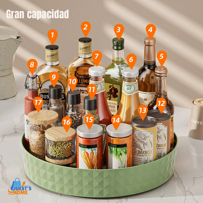 Organizador Giratorio 360° – Estante de Almacenamiento para Cocina o Cosméticos