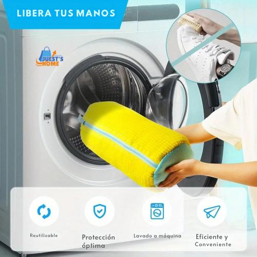 Bolsa protectora para lavar zapatos en lavadora