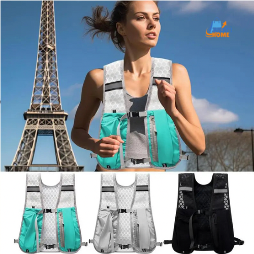 Chaleco Deportivo Ultraligero de Hidratación – Transpirable y Reflectante